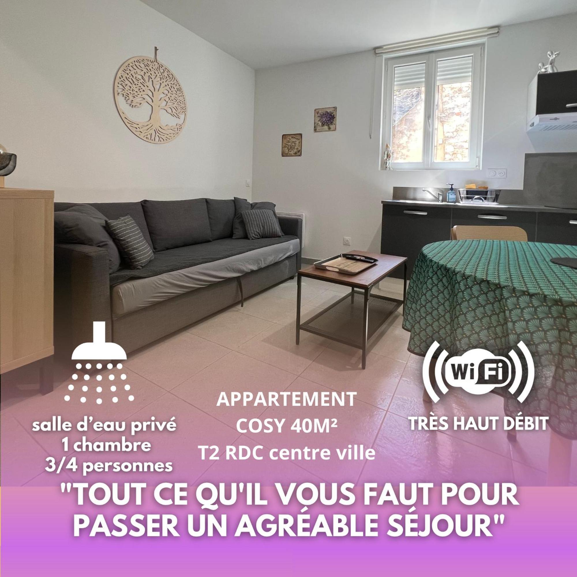 Fenix Appartement T2 40 M2 Cosy Rdc Plein Centre Ville Pierrelatte Extérieur photo